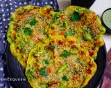 A picture of step 4 of Savoury Veggie Pancakes.