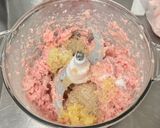 A picture of step 2 of Steamed Lion’s Head Meatballs.