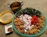 A picture of step 2 of Dambun alkama #damburecipecontest#.
