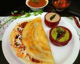 A picture of step 7 of Masala Paneer Dosa.