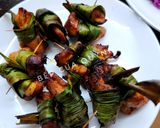 Hình bước làm 5 của món Gà nướng lá dứa kiểu Thái