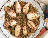 Hình bước làm 7 của món Mực nhồi thịt rim phong cách mới ❤️