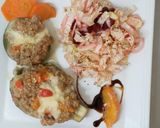 Foto del paso 10 de la receta: Berenjenas y zapallitos rellenos c/ ensalada de akusai