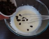 A picture of step 3 of Chocolate Cheese Muffins.