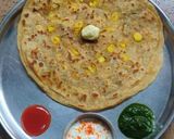 A picture of step 4 of Potato corn paratha.