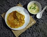 Foto langkah ke 3 dari resep Telur Dadar Biasa Wangi dgn Minyak Wijen #BikinRamadanBerkesan.