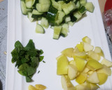A picture of step 1 of Cucumber juice.