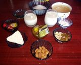 A picture of step 1 of Indian desserts paneer kheer with jelebi.