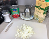 Foto del paso 1 de la receta: Emperador multisalsa (verde, tomate casero, curry)