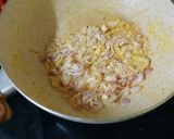 A picture of step 2 of Malabar vegy stew.