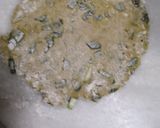 A picture of step 4 of Methi ke theple.