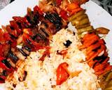 Les brochette de viande aux légumes à la panineuse étape de la recette 3 photo