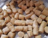 A picture of step 4 of Rajasthani dish gatte ki sabzi.