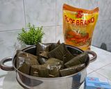 Foto langkah ke 10 dari resep Bacang ketan isi ayam gurih daun pisang (tanpa rebus lama)🍙.