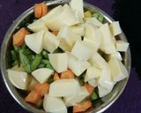 Foto langkah ke 1 dari resep Mpasi Tofu Kentang Wortel Buncis Brokoli Kuning Telur Puyuh.