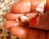 A picture of step 1 of Beans balls.