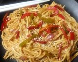 A picture of step 6 of Spicy sesame noodles.