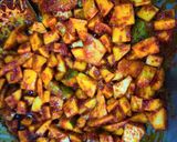 A picture of step 4 of Mango pickle.