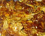 A picture of step 2 of Christmas special Honey pork chops.