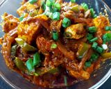 A picture of step 4 of Paneer Jalfrezi.