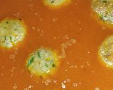 A picture of step 4 of Green Masala Chicken Meatballs With Boiled Eggs.