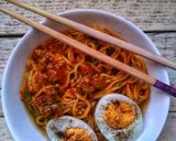 A picture of step 6 of Noodle Soup.