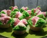 Foto langkah ke 10 dari resep Bolu Kukus Mekar Semangka (antigagal, praktis, dan ngakak).