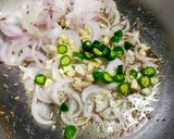 A picture of step 2 of Jhunka (Maharashtrian Zunka).