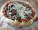 Foto del paso 8 de la receta: Pizza de pesto y champiñones