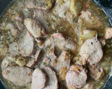 Foto del paso 4 de la receta: Solomillo de cerdo con cerveza, champiñones y jamón