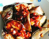 Hình bước làm 1 của món Cà tím chiên tỏi ớt(món chay)
