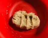 A picture of step 2 of Bread ki mithai.