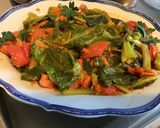 Une image de l'étape 15 de Kai lan aux tomates,carotte,ail et sauce huître.