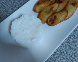 Foto del paso 5 de la receta: Plátano maduro frito con arroz Jazmín
