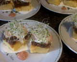 Foto del paso 14 de la receta: Camarones sobre polenta grillada con puré de dátiles y reducción de queso