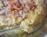 A picture of step 1 of Besan bread pizza.