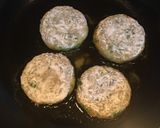 A picture of step 4 of Raw Banana Patties.