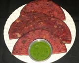चुकंदर का स्टफ्ड पराठा (chukandar ka stuffed paratha recipe in Hindi) रेसिपी चरण 10 फोटो