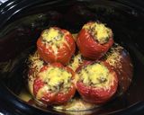 A picture of step 1 of Crock Pot Stuffed Peppers.