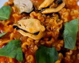 Foto del paso 5 de la receta: Mafalda corta en salsa de mejillones en escabeche