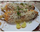 A picture of step 7 of Grilled Mexican Street Corn (Elote).