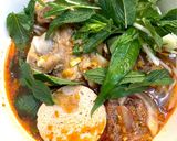 Hình bước làm 3 của món Bún bò đuôi bò