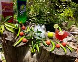 A picture of step 1 of Watermelon chilli Mojito.