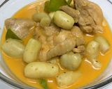 รูปขั้นตอนการทำที่ 7 ของ แกงไก่ใส่มันขี้หนู