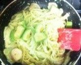 A picture of step 6 of Creamy Pasta with Shrimp and Avocado.