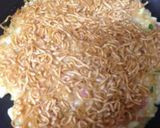A picture of step 7 of Chicken Ramen Okonomiyaki with Ankake Sauce.