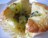 A picture of step 15 of Banana & Kiwi Muffins with Yogurt.