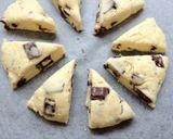 A picture of step 7 of Chocolate Scones Made with Pancake Mix.
