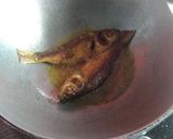 A picture of step 2 of Bengali style fish fry.