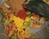 A picture of step 4 of Bun pav bhaji.